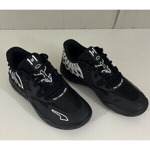 PUMA Lamelo Ball MB.01 Teambank Lo Black/White Men’s Basketball Shoes Sz 8